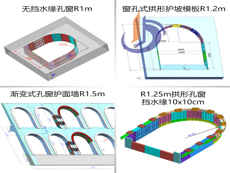 窗孔式護面墻